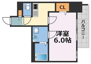 エスリード阿波座プライムコートの物件間取画像